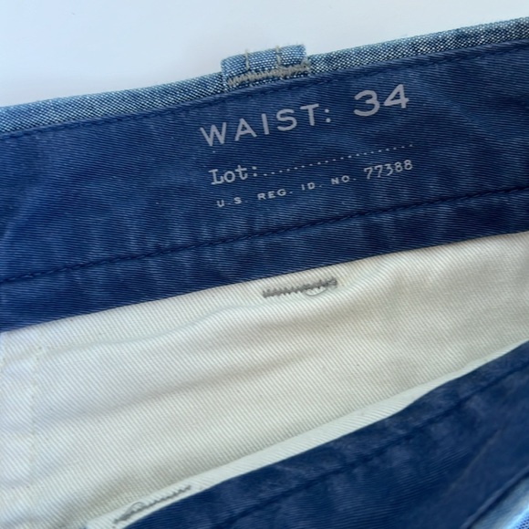 J Crew Stanton cotton chambray shorts- sz 34 - Picture 2 of 6